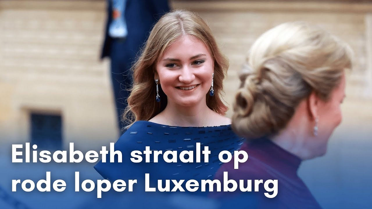 Prinses Elisabeth straalt bij troonswisseling Luxemburg